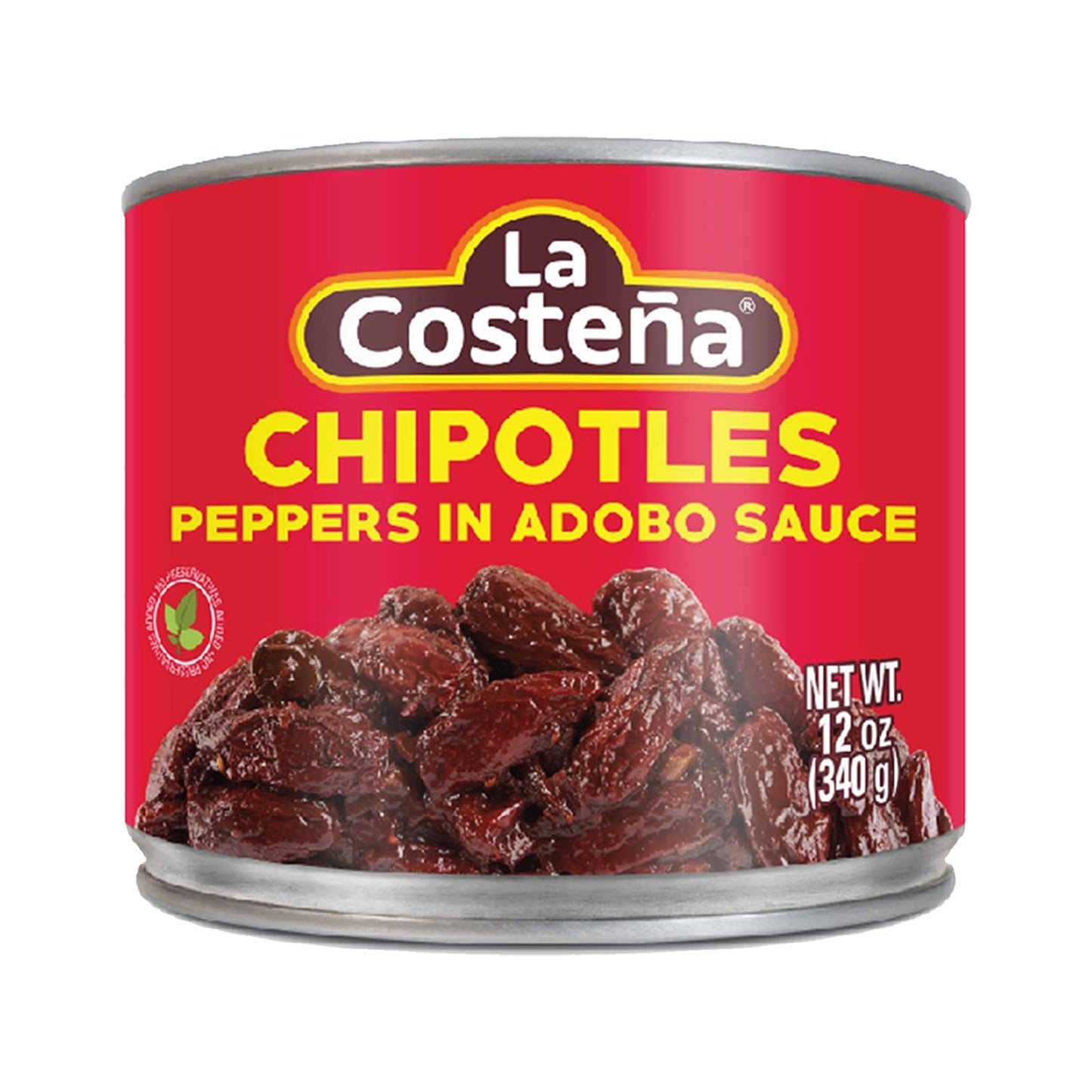 LA COSTEÑA CHILES CHIPOTLE EN ADOBO 12 LATAS DE 12 ONZAS