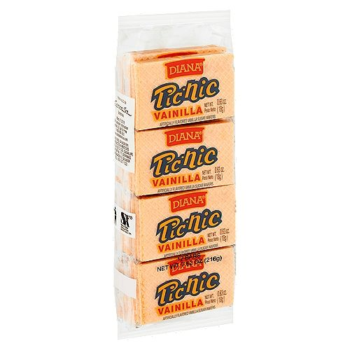 PICNIC VANILLA WAFER 8 PAQUETES DE 30 UNIDADES POR 5.04 ONZAS