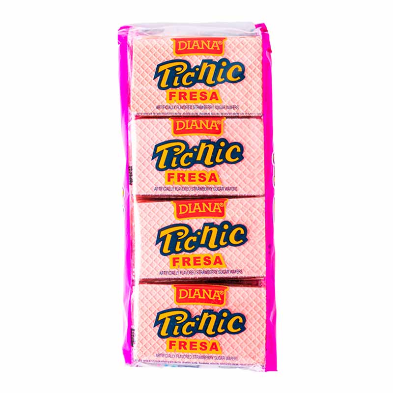 PICNIC STRAWBERRY WAFER 8 PAQUETES DE 30 UNIDADES POR 5.04 ONZAS