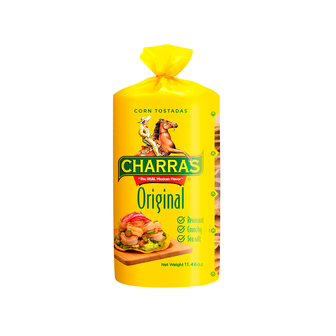 CHARRAS TOSTADAS ORIGINALES 15 PAQUETES DE 11.46 OZ
