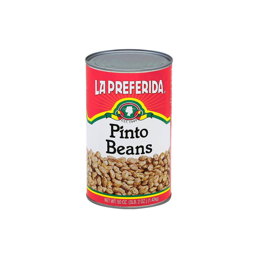 LA PREFERIDA FRIJOLES PINTOS 12 LATAS DE 50 ONZAS