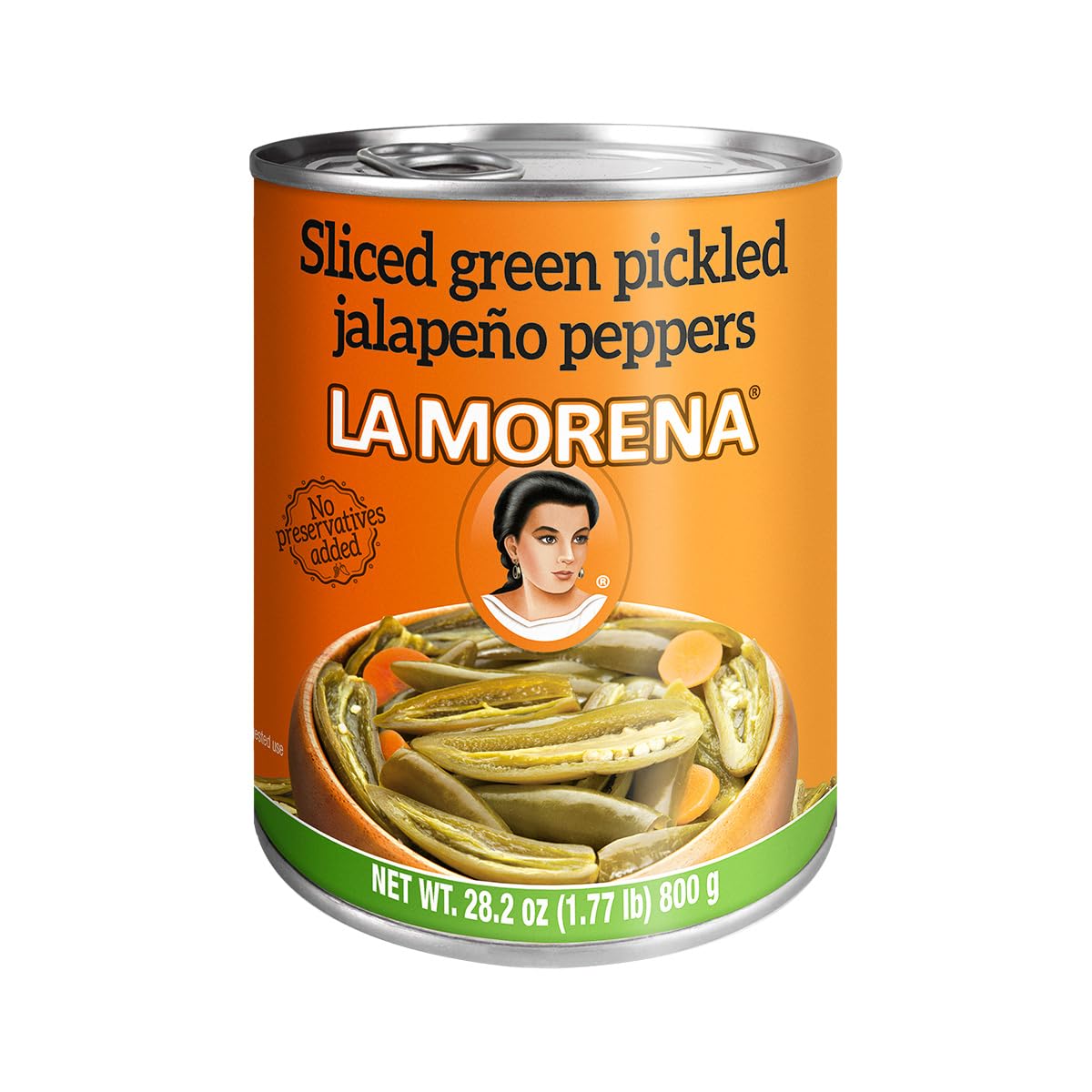 La Morena Jalapeños en Rodajas (paquete de 12, 28.2 oz)