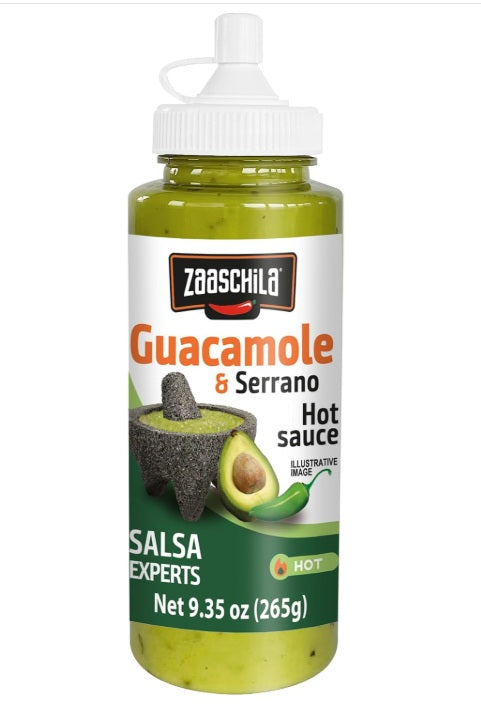 Zaaschila - Serrano Guacamole Sauce (9.35 oz, 6-Pack)