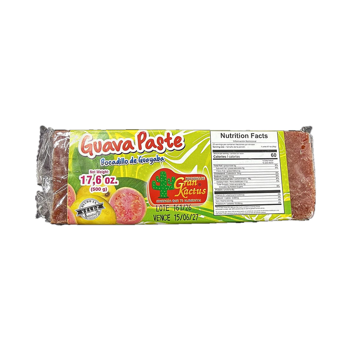 Gran Kactus - Guava Paste Bocadillo (17.6 oz)