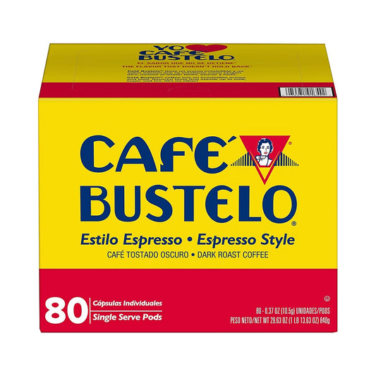 Café Bustelo - Espresso Style Dark Roast Coffee K-Cup Pods (80 ct)