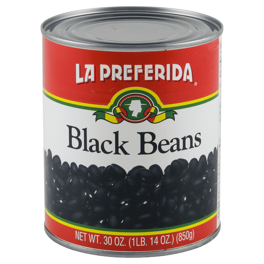 LA PREFERIDA BLACK BEANS 12 LATAS DE 30 ONZAS