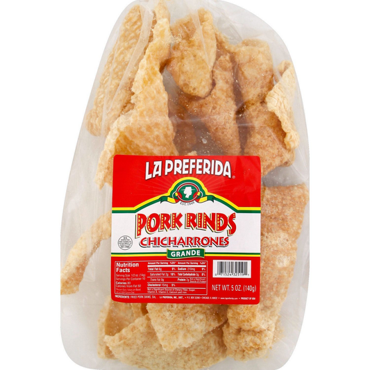 LA PREFERIDA CHICHARRONES (LARGE)12 BOLSAS DE 5 ONZAS