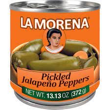 MORENA WHOLE JALAPENO 12 LATAS DE 13.13 ONZAS