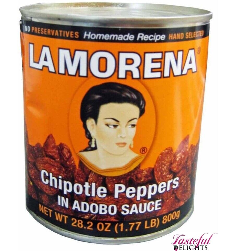 MORENA CHIPOTLE PEPPERS EN ADOBO SAUCE 12 LATAS DE 28.2 ONZAS