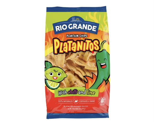 Río Grande - Plantain With Chilli and Lime Chips (3 oz, 15-Pack)
