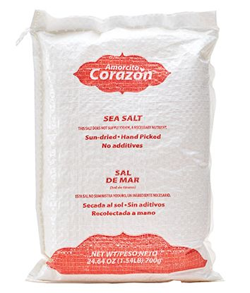 AMORCITO CORAZON SEA SALT 12 PAQUETES DE 24.64 OZ