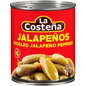 LA COSTEÑA WHOLE JALAPENO 12 LATAS DE 26 ONZAS