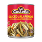 LA COSTEÑA SLICED JALAPENO 12 LATAS DE 28 ONZAS