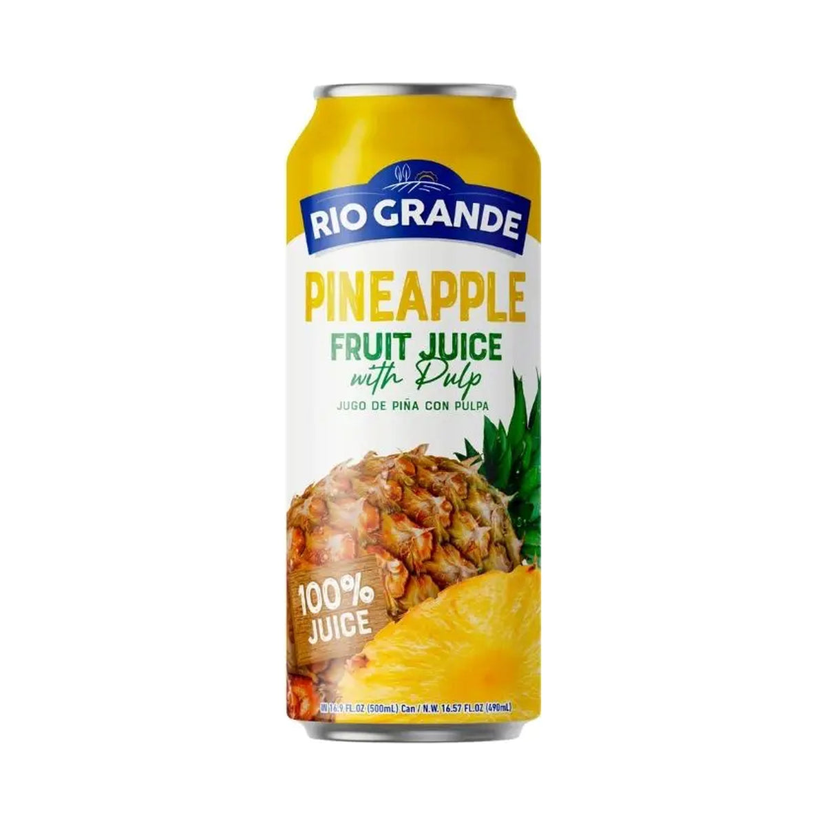Río Grande - Pineapple Juice with Pulp (16.9 oz, 12-Pack)