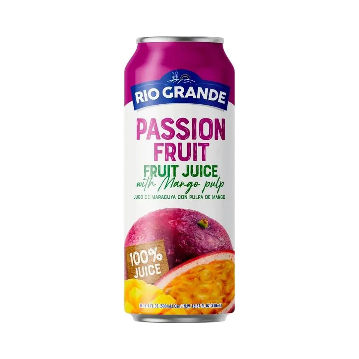 Río Grande - Passion Fruit Juice with Mango Pulp (16.9 oz, 12-Pack)
