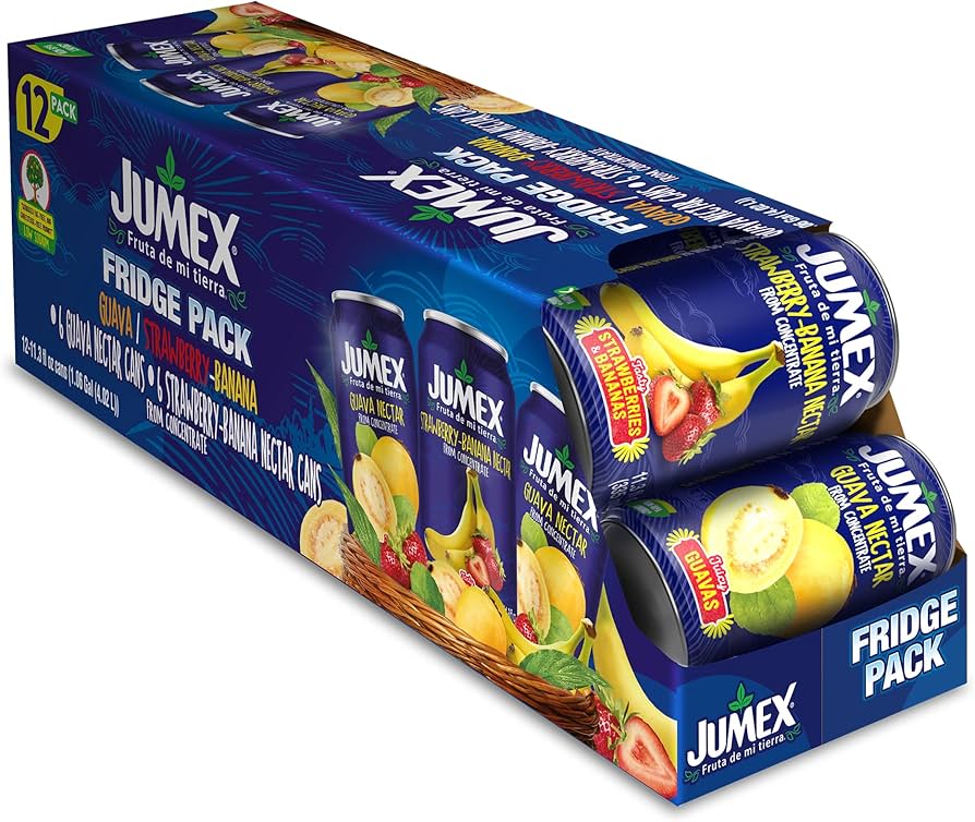 Jumex Fresa, Plátano y Guayaba (paquete de 12, 11.3 oz)