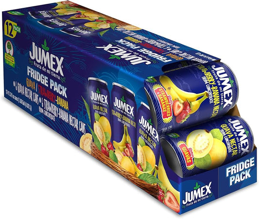 Jumex Fresa, Plátano y Guayaba (paquete de 12, 11.3 oz)