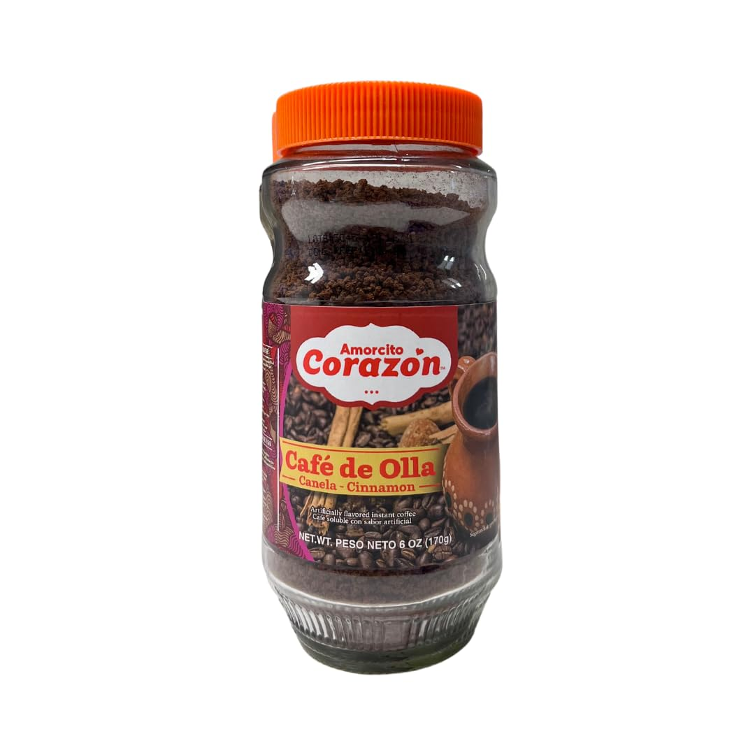 AMORCITO CORAZON CAFE DE OLLA  6 FRASCOS DE 6 OZ
