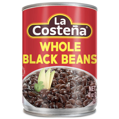 La Costeña - Whole Black Beans (40 oz, 2-Pack)