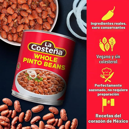 La Costeña - Whole Pinto Beans (40 oz, 2-Pack)