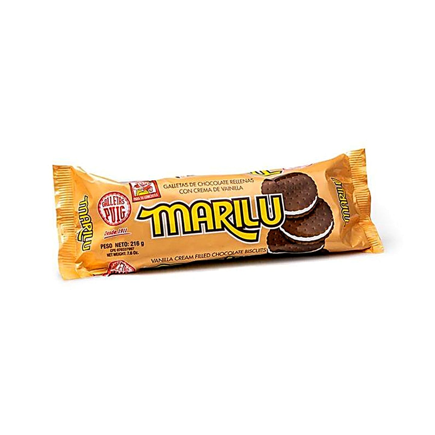 Marilú - Chocolate Vanilla Cookies (216g, 3-Pack)